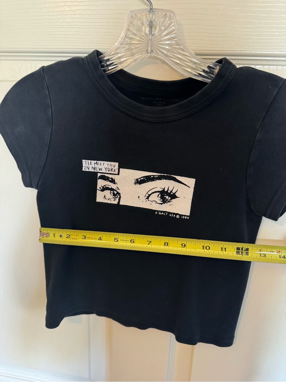 Brandy Melville John Galt Meet Me in New York baby tee - Picture 4 of 5